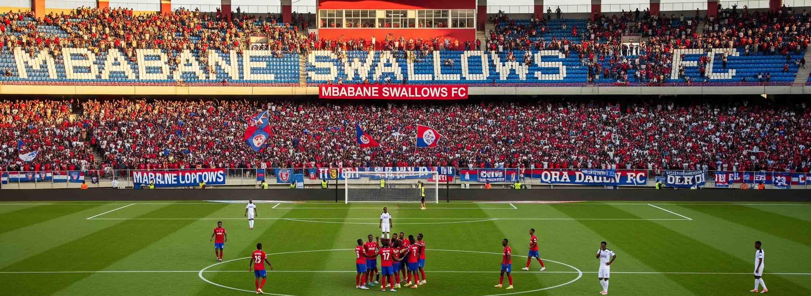 Mbabane Swallows fans in stadium